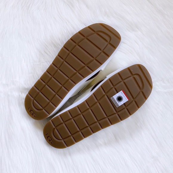 UGG Emily White Patent Leather Slide Sandals - Picture 6 of 6